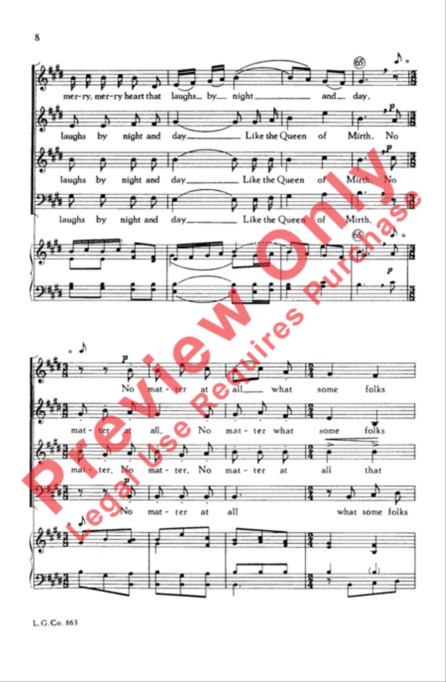 Some Folks 4-Part scores gallery preview page 8