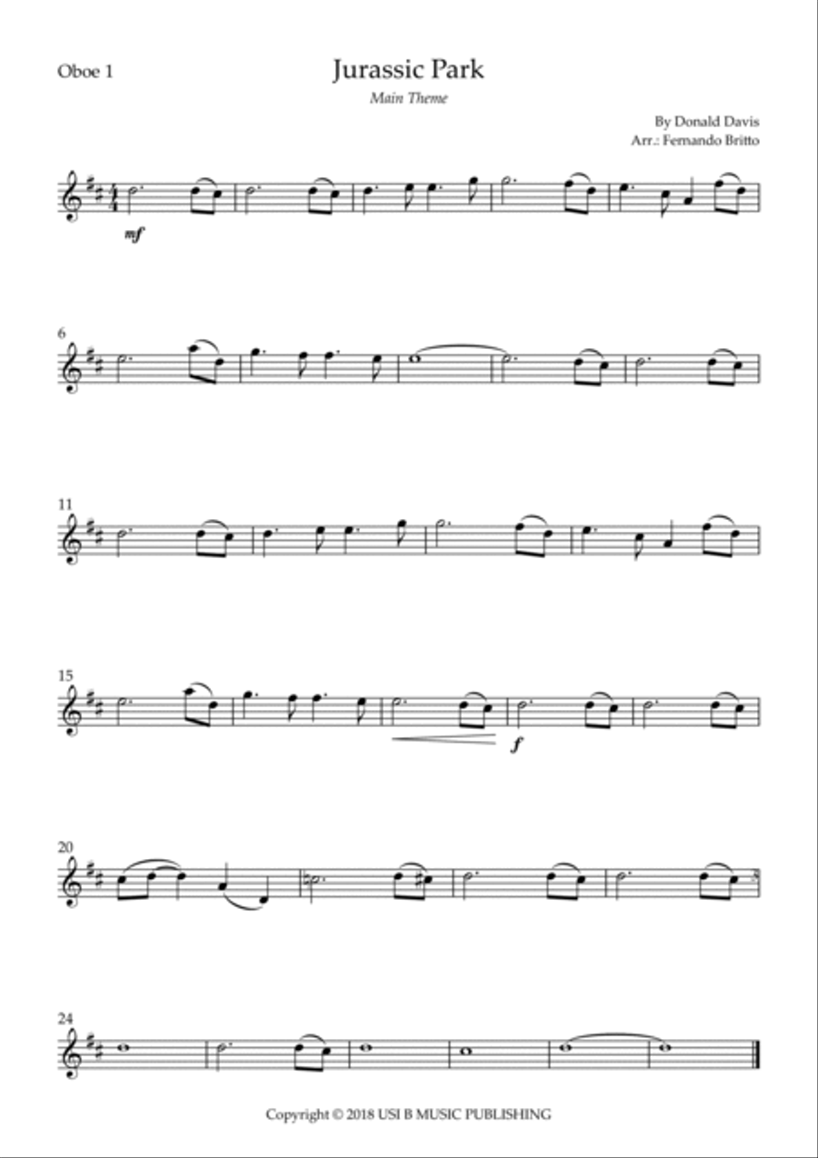 Jurassic Park Iii Woodwind Trio scores gallery preview page 3