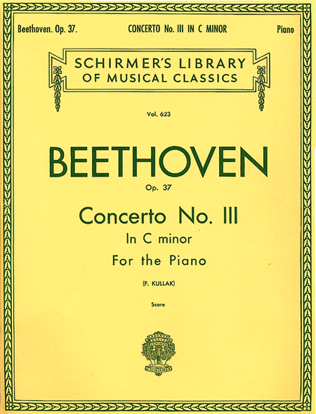 Ludwig van Beethoven: Concerto No. 3 In C Minor, Op. 37 - 2 Pianos/4 Hands