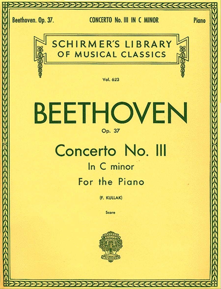 Ludwig van Beethoven: Concerto No. 3 In C Minor, Op. 37 - 2 Pianos/4 Hands