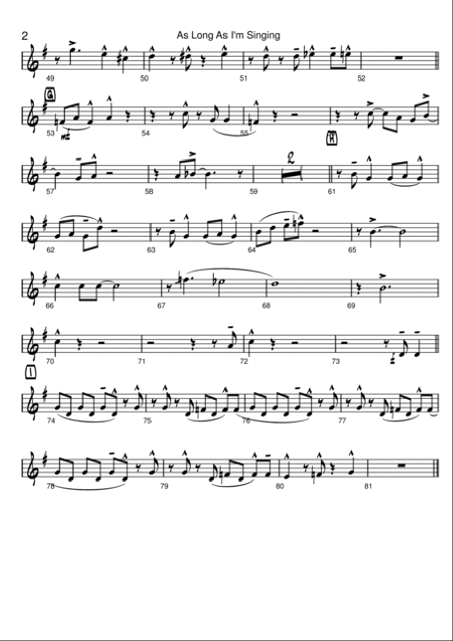 As Long As I'm Singing Jazz Ensemble scores gallery preview page 4