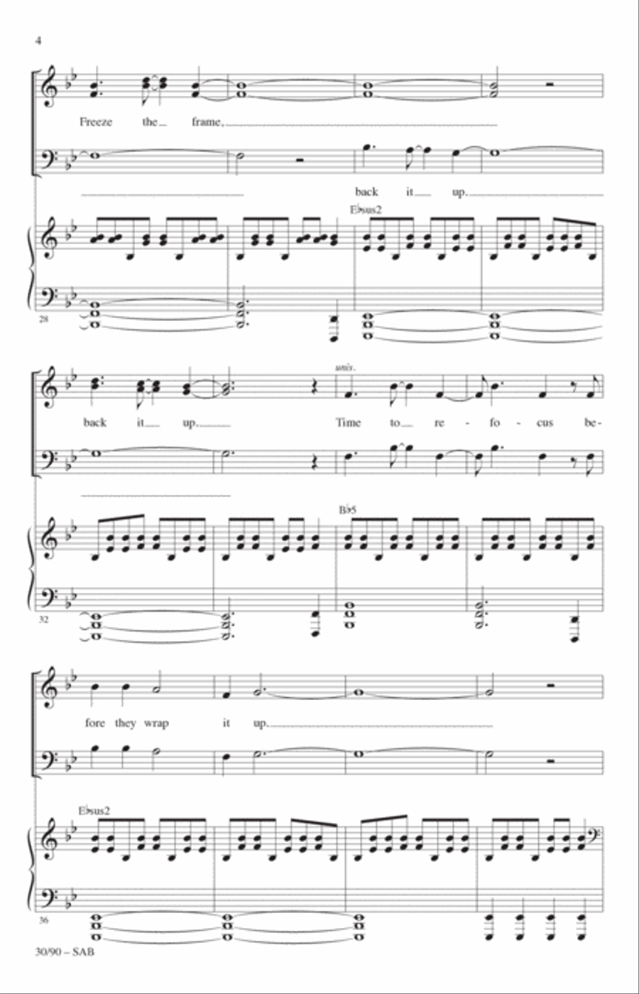 30/90 (from tick, tick... BOOM!) (arr. Roger Emerson) 3-Part scores gallery preview page 3