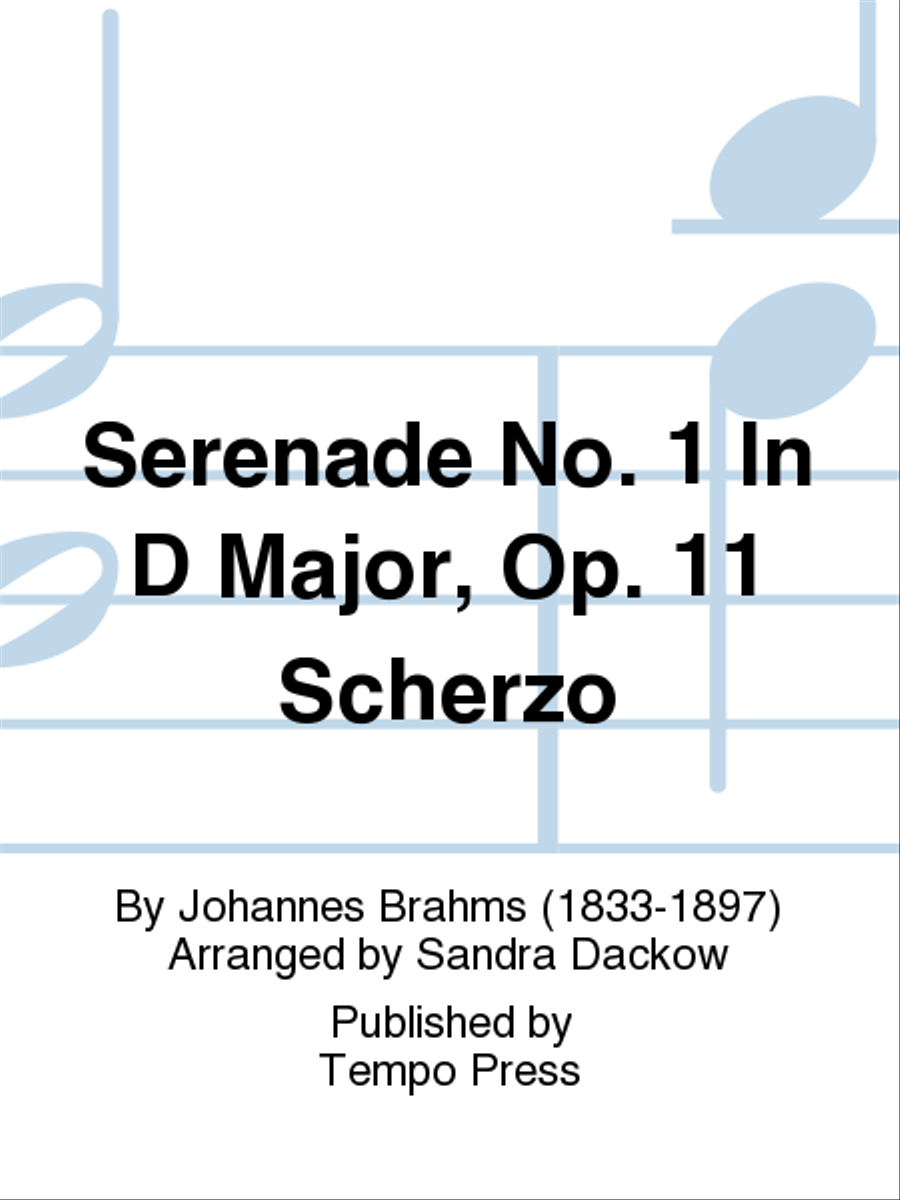 Serenade No. 1 in D Op. 11: Scherzo Orchestra scores gallery preview page 1