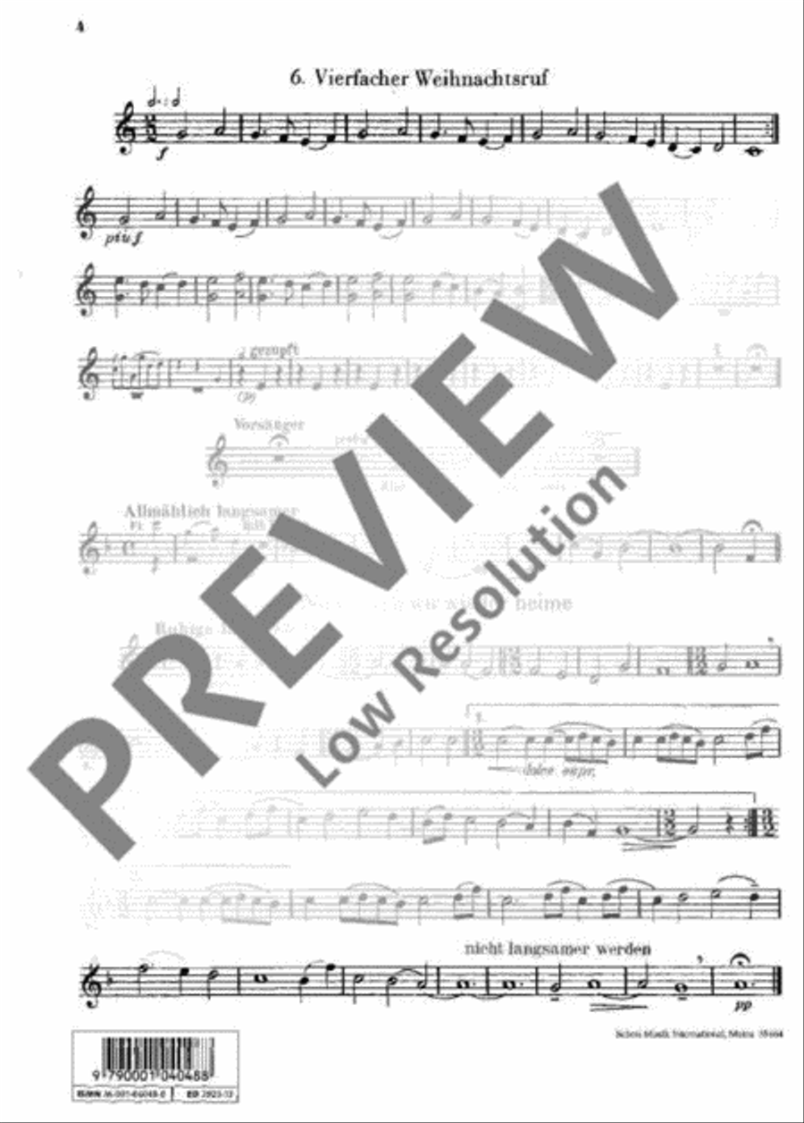 Es ist ein Ros' entsprungen Violin scores gallery preview page 5