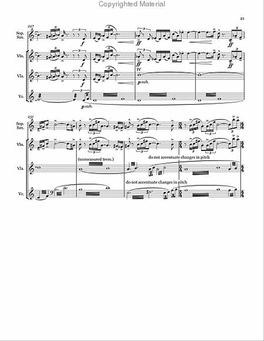 Quartet Chamber Music scores gallery preview page 16