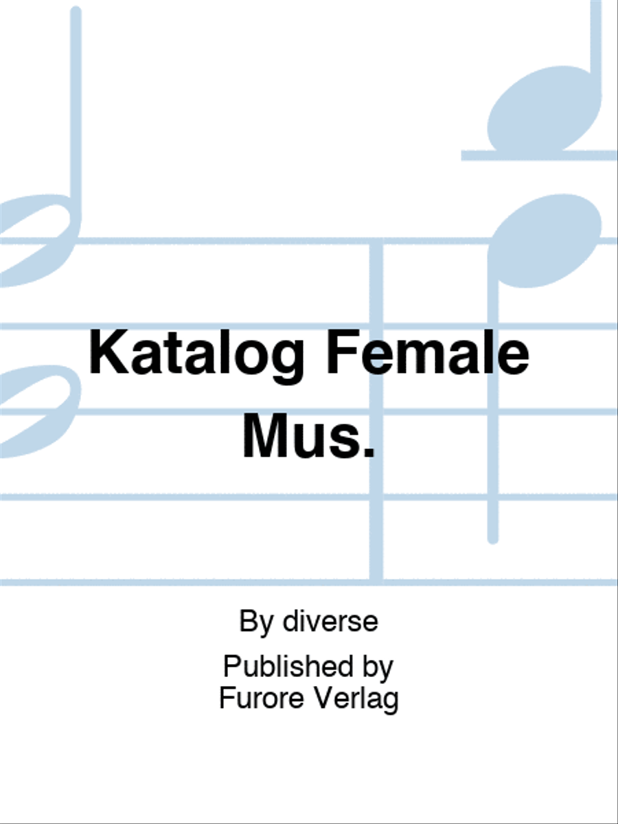 Katalog Female Mus. Katalog Female Mus. School and Community scores gallery preview page 1