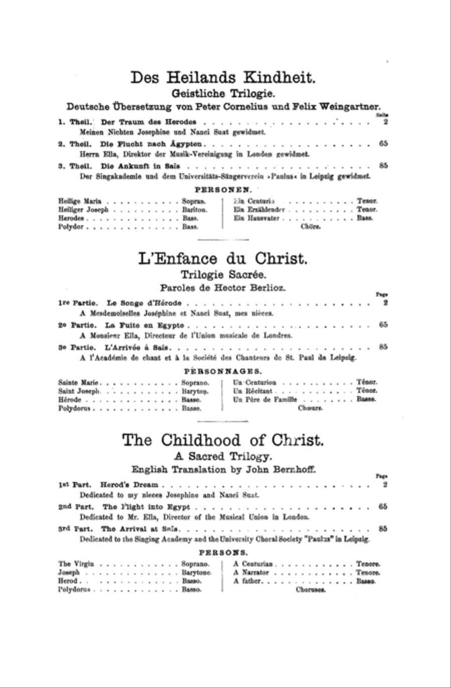 The Childhood of Christ (L'Enfance du Christ) 4-Part scores gallery preview page 4