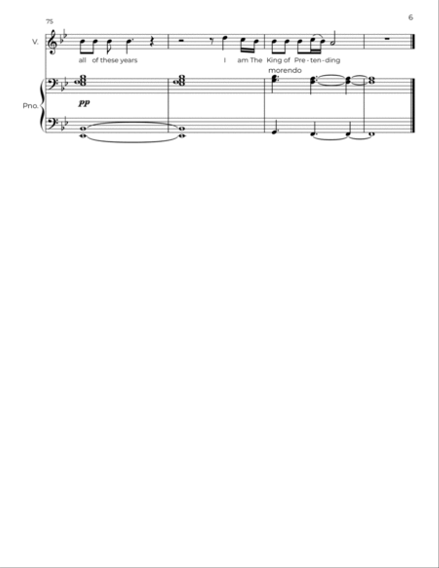 The King of Pretending Voice scores gallery preview page 6