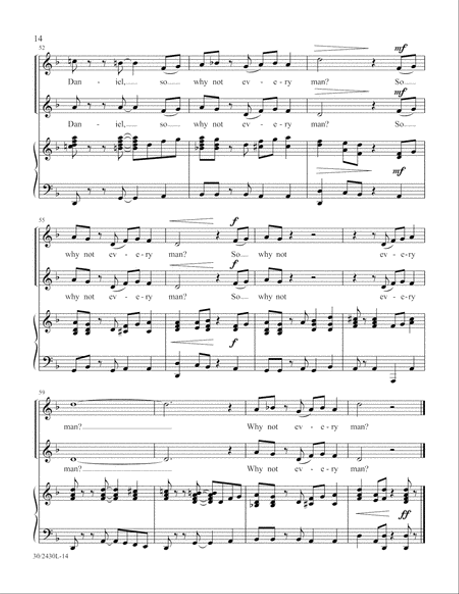 Simply Spirituals Unison Choir scores gallery preview page 15