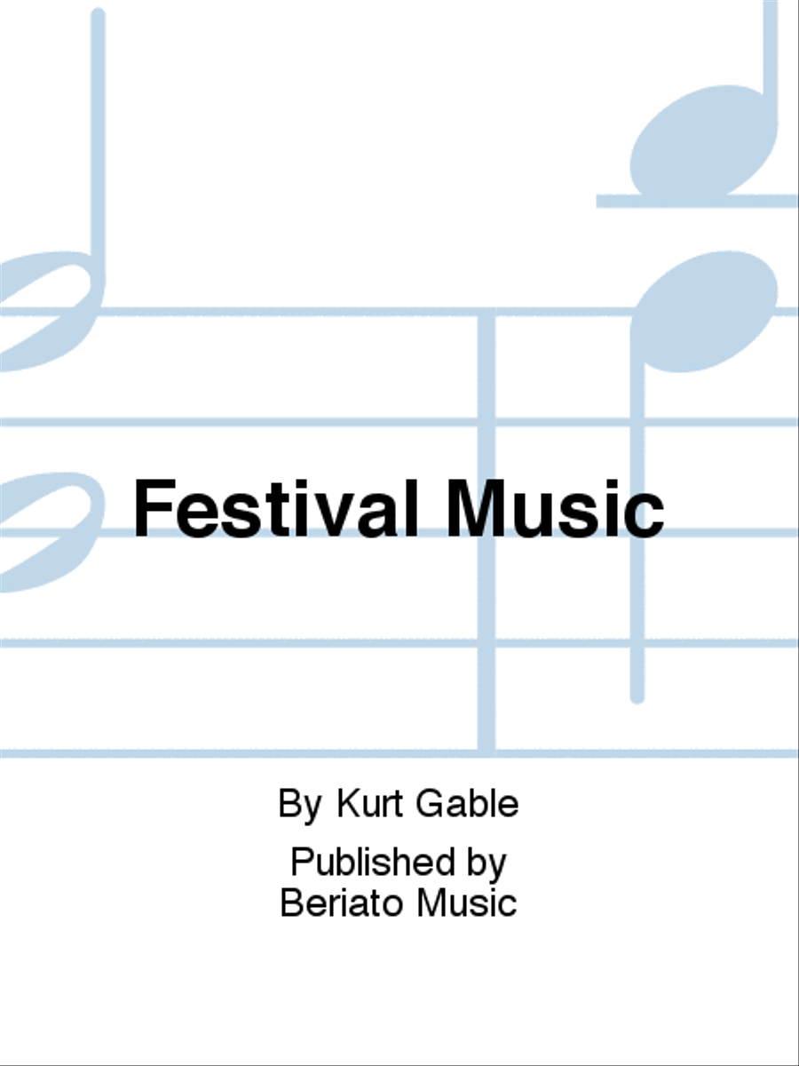 Festival Music Concert Band scores gallery preview page 1