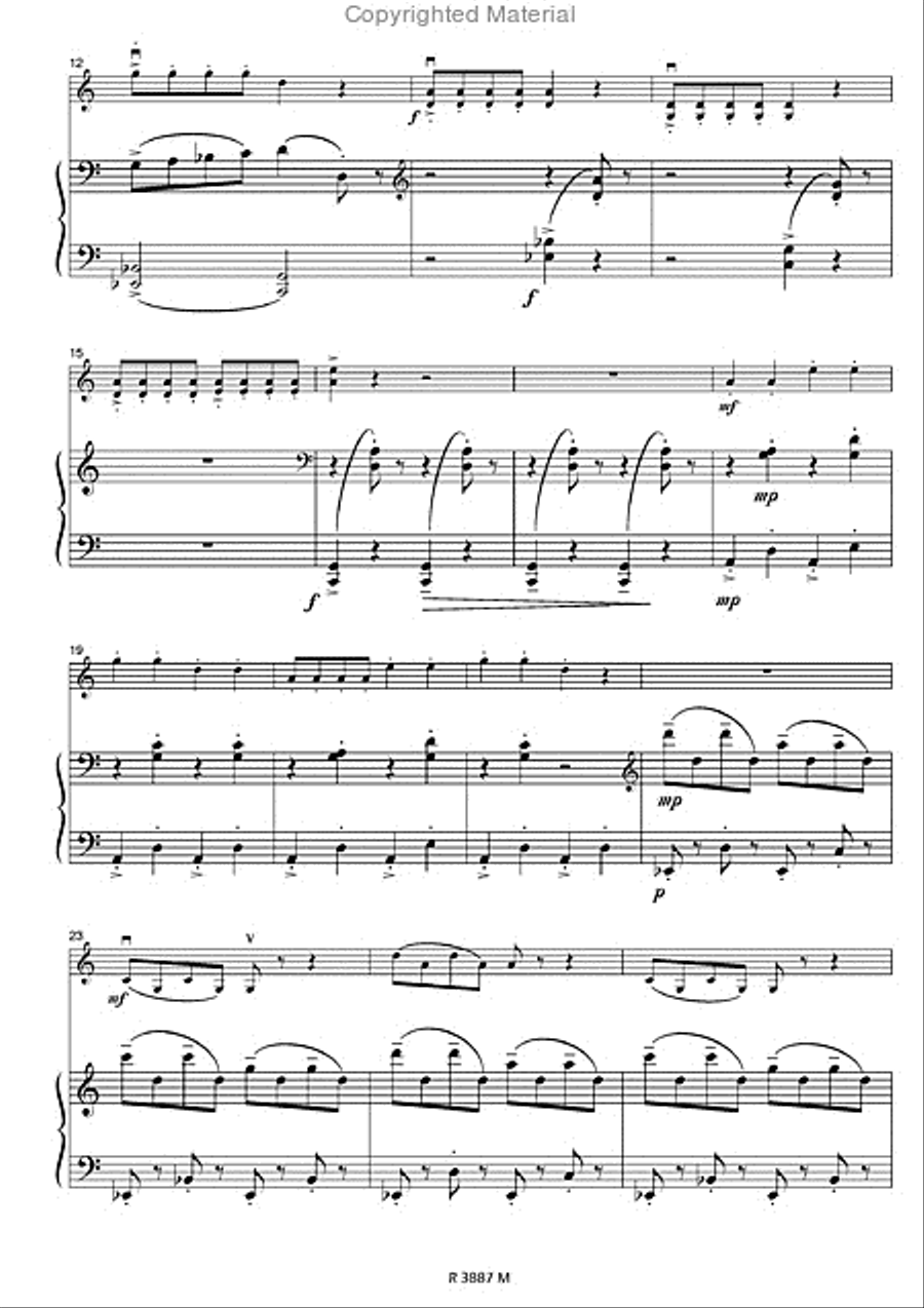 Chat perché Chat perché Piano Accompaniment scores gallery preview page 3