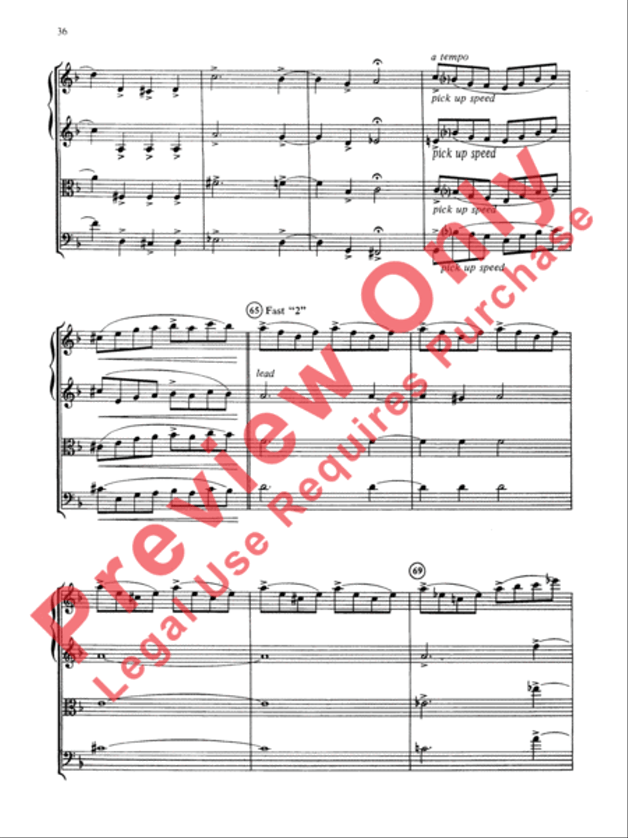 Jazz Classics String Quartet scores gallery preview page 37