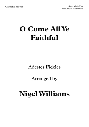 Book cover for O Come All Ye Faithful, Duet for Clarinet and Bassoon