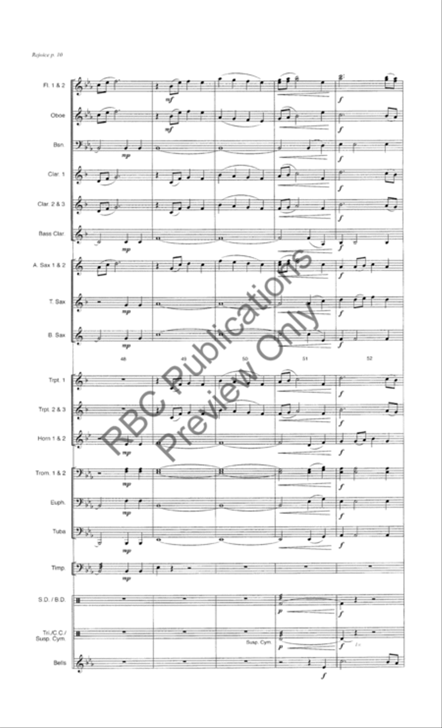 Rejoice Concert Band scores gallery preview page 13