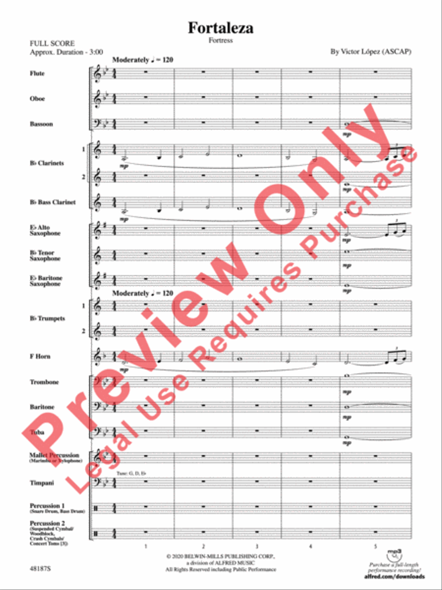 Fortaleza Concert Band scores gallery preview page 4