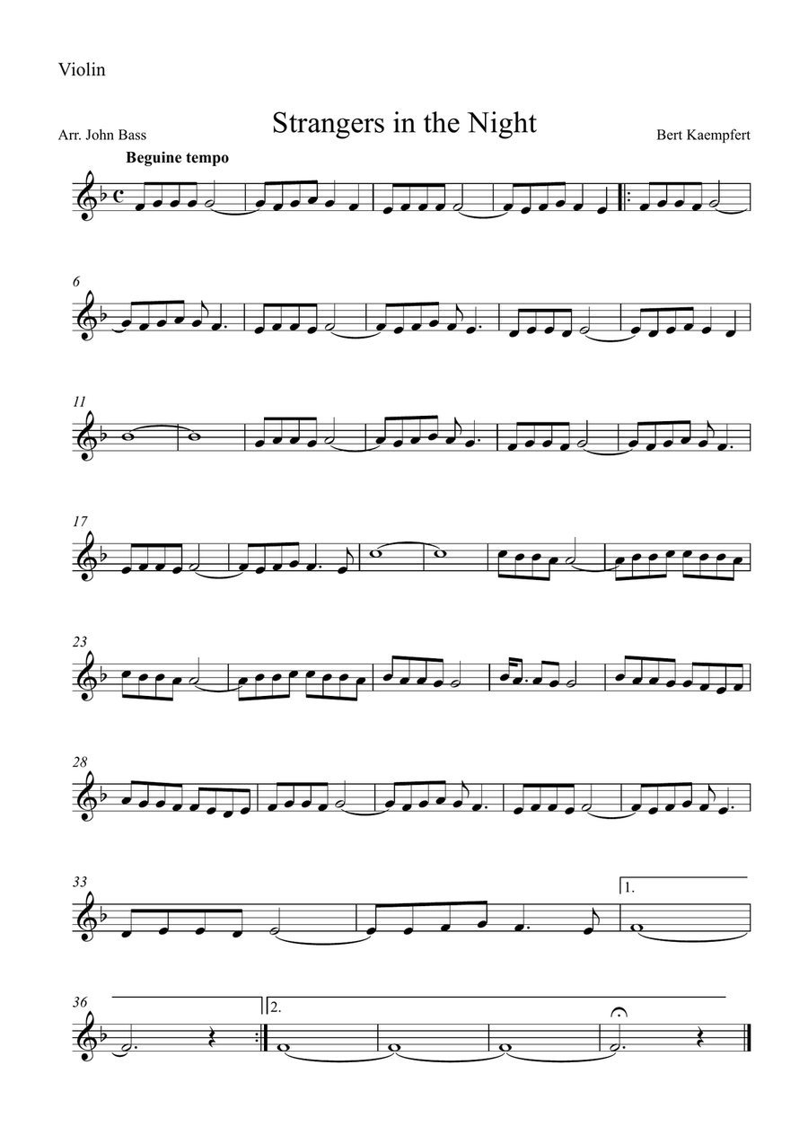 Strangers In The Night String Trio scores gallery preview page 3