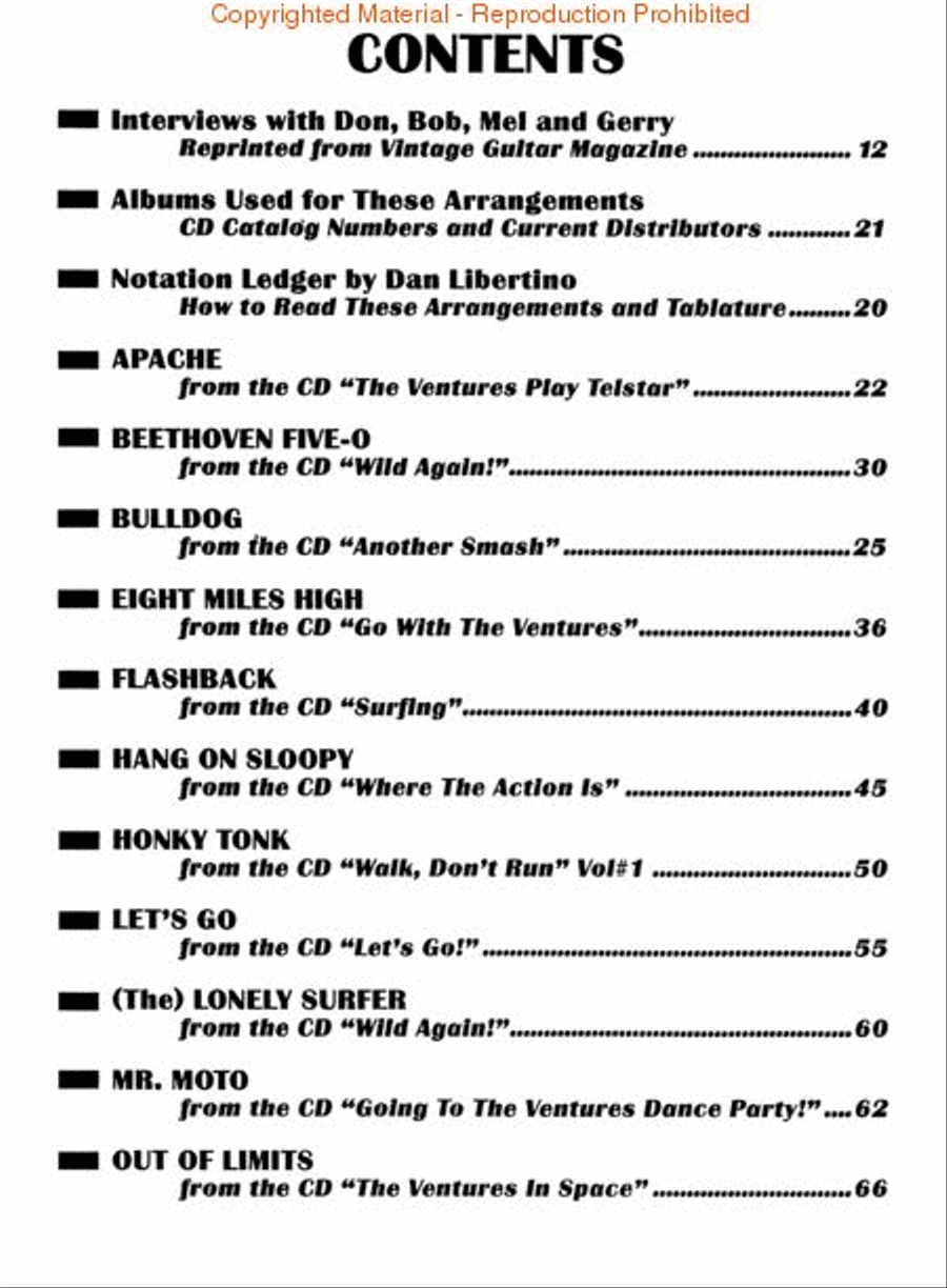 The Ventures – Pipeline Electric Guitar scores gallery preview page 2