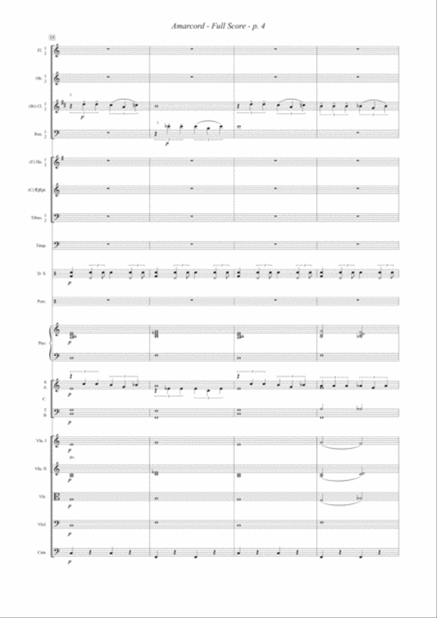 Amarcord Full Orchestra scores gallery preview page 4