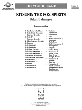 Kitsune: The Fox Spirits: Score