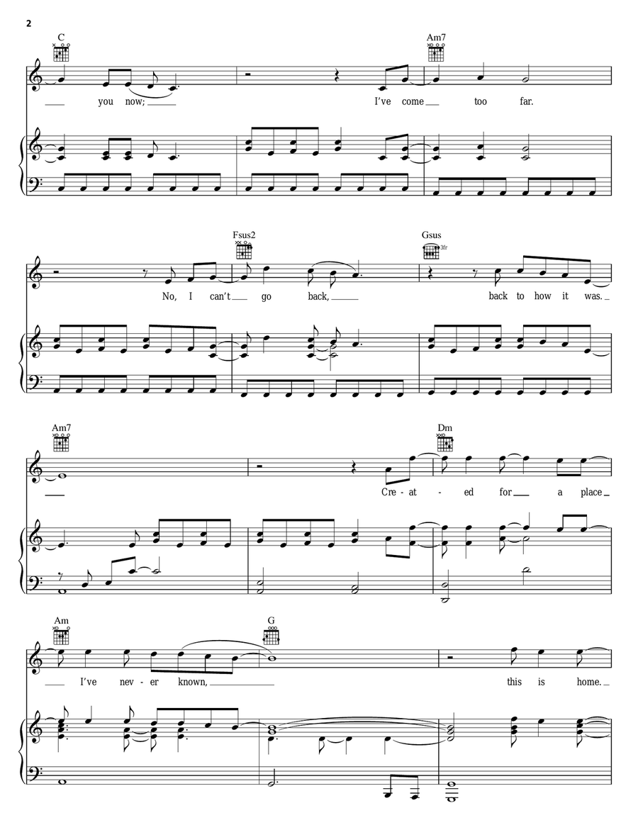 This Is Home Piano, Vocal, Guitar scores gallery preview page 2