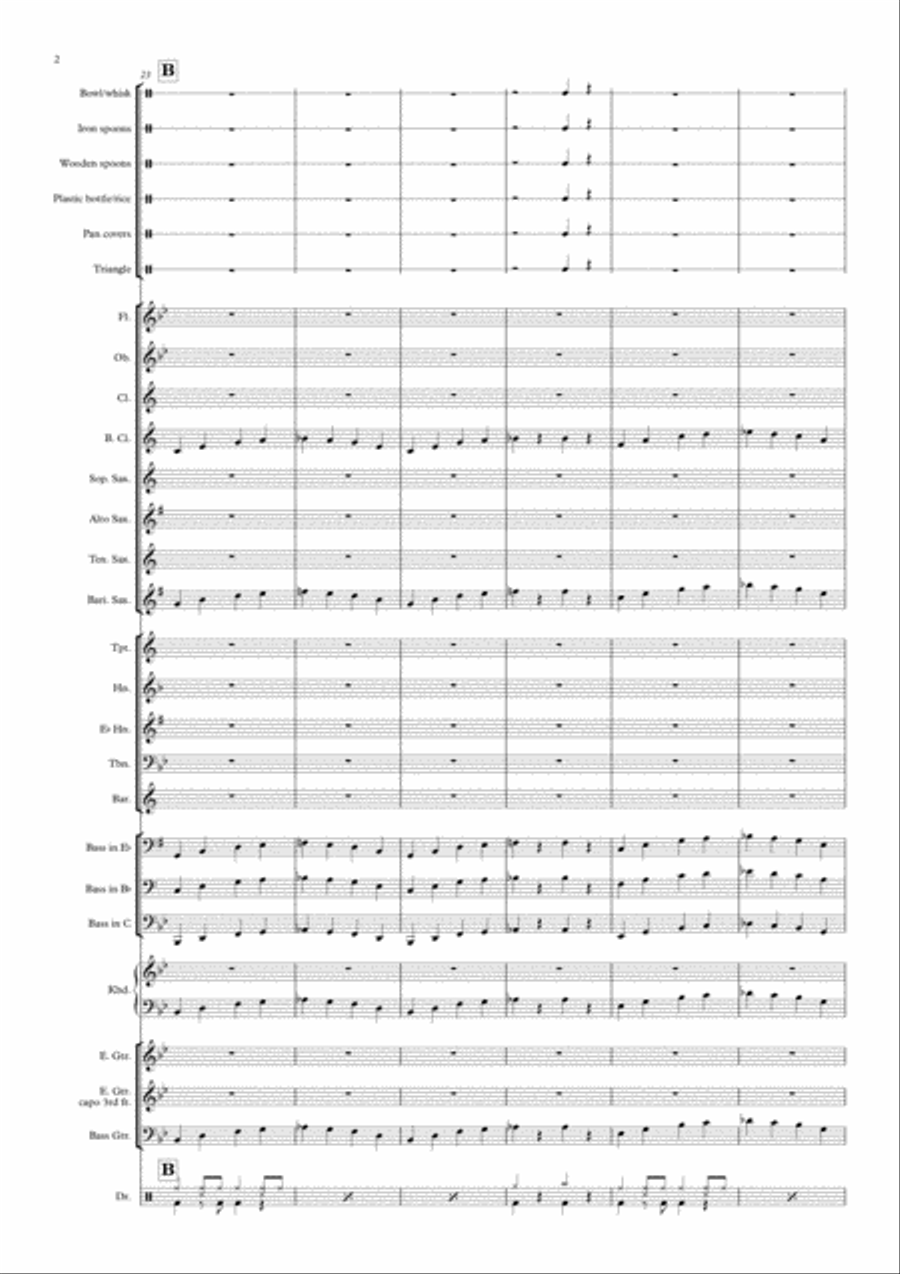 Kitchen Boogie Concert Band scores gallery preview page 4