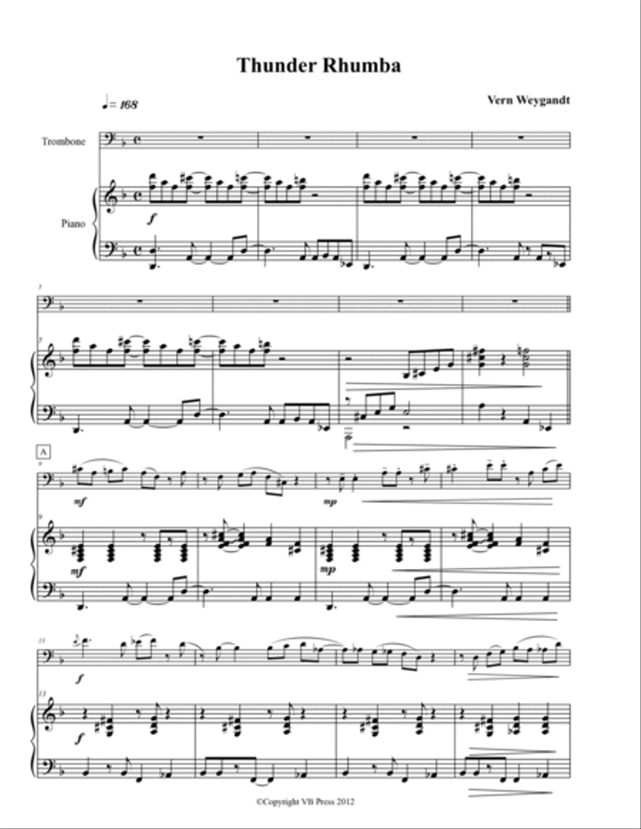 Thunder Rhumba Thunder Rhumba Piano scores gallery preview page 3