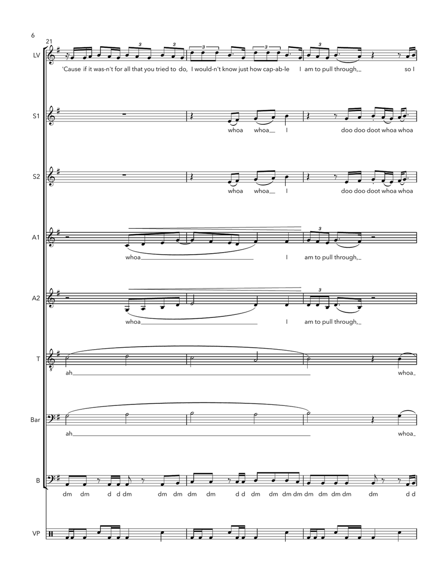 Fighter A Cappella scores gallery preview page 6