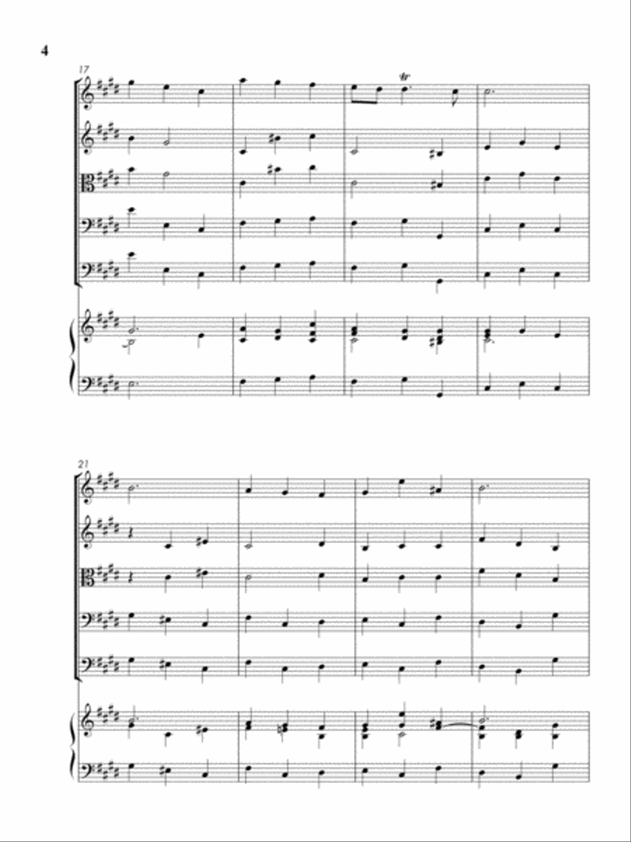 Larghetto e piano (Aria from 'Concerto grosso In B Minor', Op.6, No.12 HWV 330 - 3) String Orchestra scores gallery preview page 5