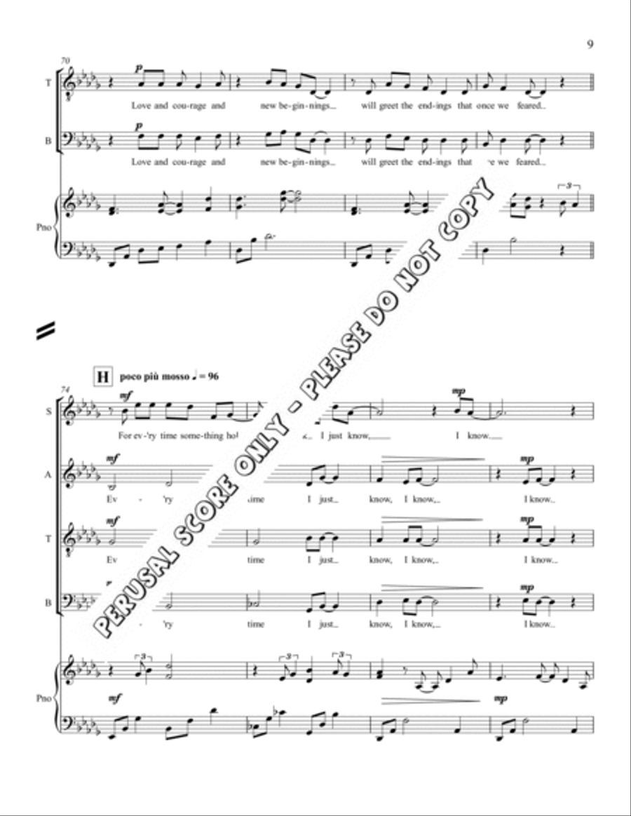 Maybe SATB 4-Part scores gallery preview page 10