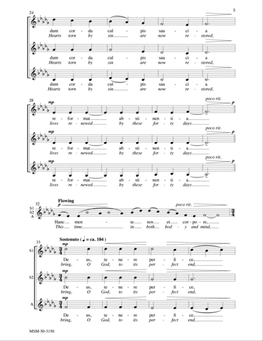 Nunc tempus acceptabile Now Is the Time Acceptable SSA scores gallery preview page 3