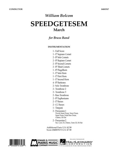 Speedgetsem (March) - Full Score