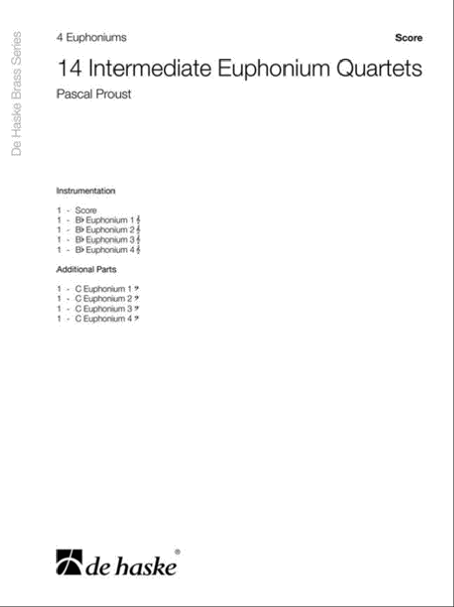 14 Intermediate Euphonium Quartets Euphonium Quartet scores gallery preview page 2