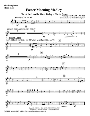 Easter Morning Medley - Alternate Alto Sax