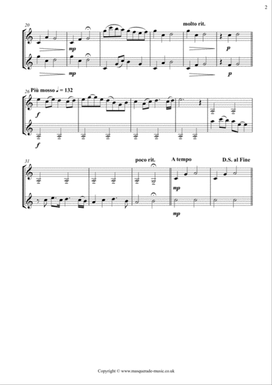 More Graded Clarinet Duets (intermediate to advanced) 24 duets in varying styles (swing, ragtime, co Clarinet Duet scores gallery preview page 3