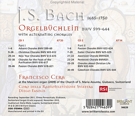 Orgelbuchlein and Chorals