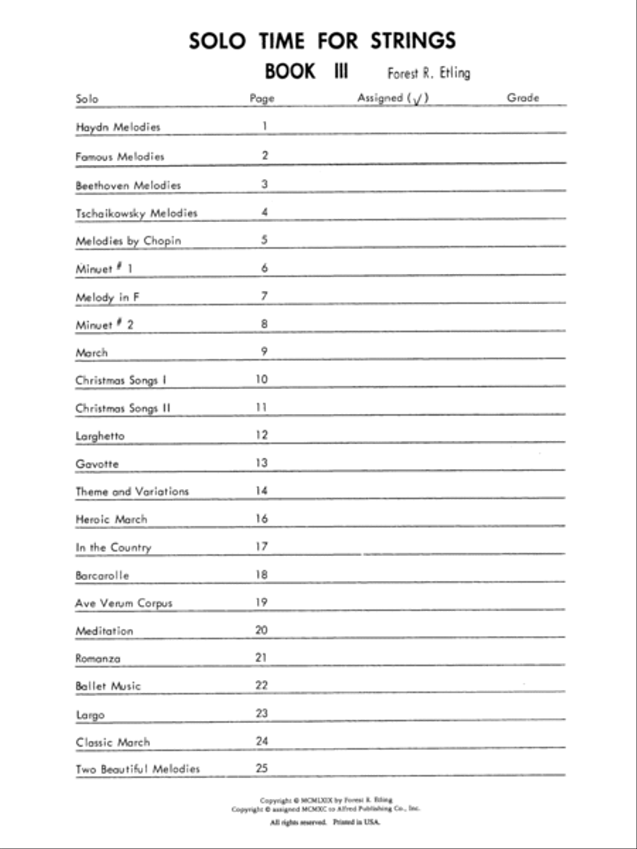 Solo Time for Strings, Book 3 Chamber Orchestra scores gallery preview page 5