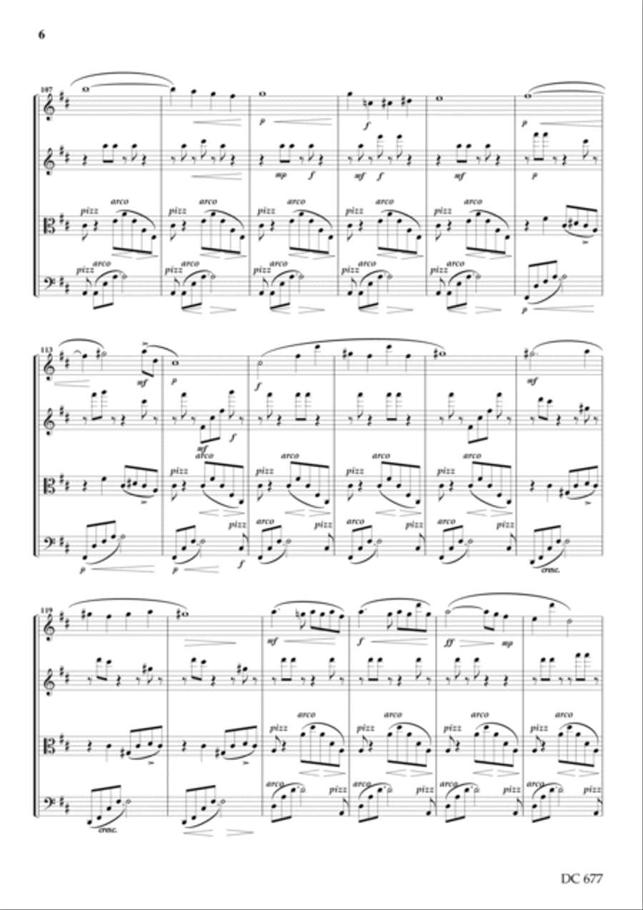 String Quartet No 0 SCORE String Quartet scores gallery preview page 6
