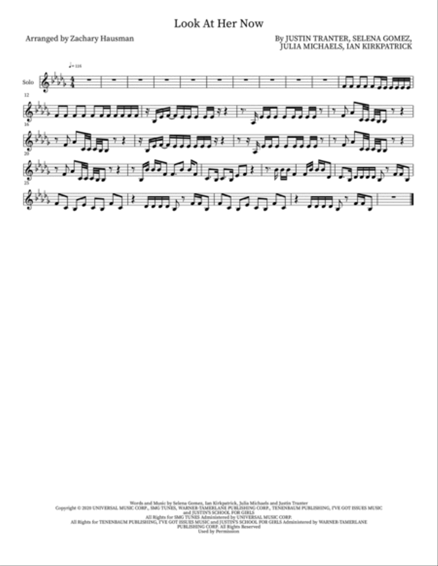Look At Her Now 4-Part scores gallery preview page 4