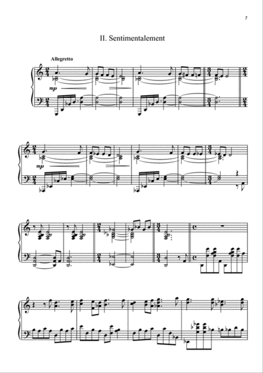 Suite Negra for Piano Piano Solo scores gallery preview page 3