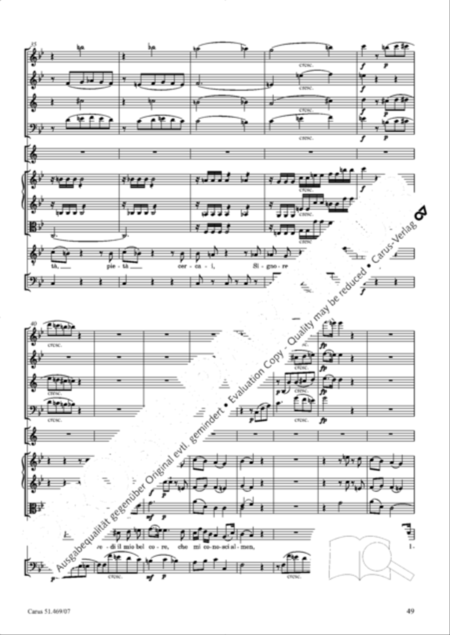 Davide penitente 4-Part scores gallery preview page 62
