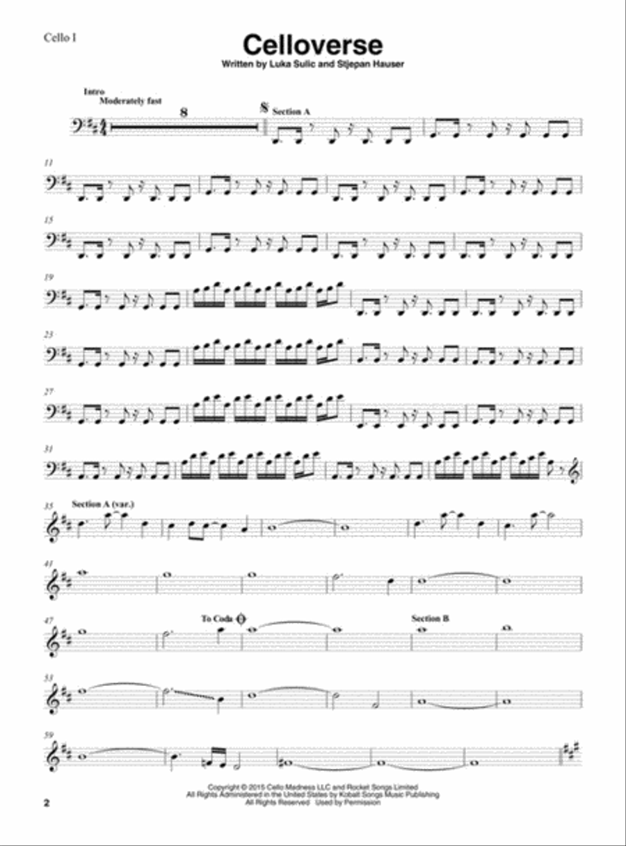 2Cellos – Sheet Music Collection String Duet scores gallery preview page 4