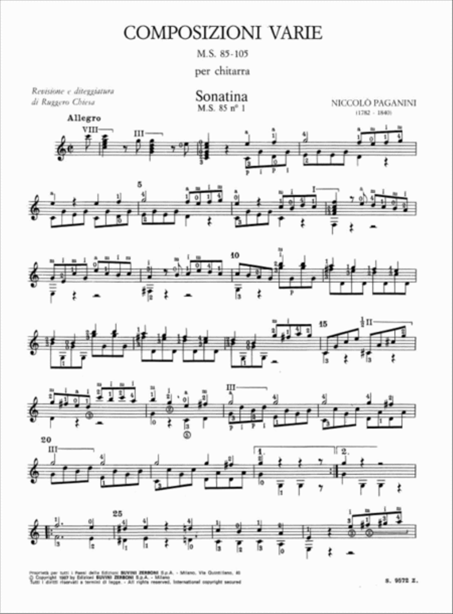 Opere per Chitarra Sola Vol. 3: Classical Guitar scores gallery preview page 3