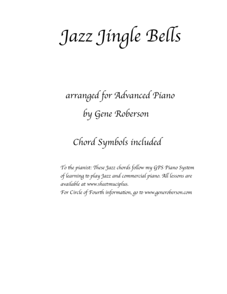 Jazz Jingle Bells for Advanced Piano image number null