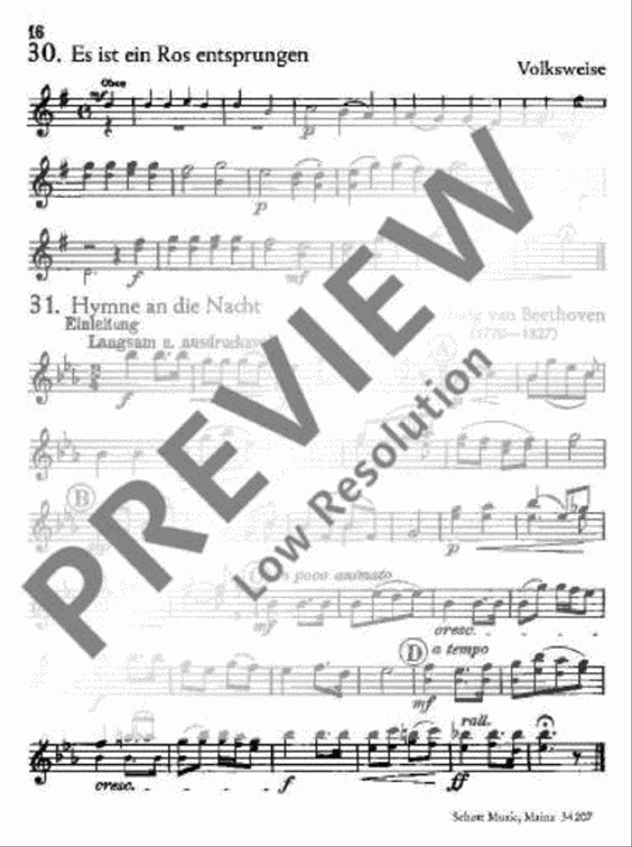 Für Feiern und Feste Clarinet scores gallery preview page 17