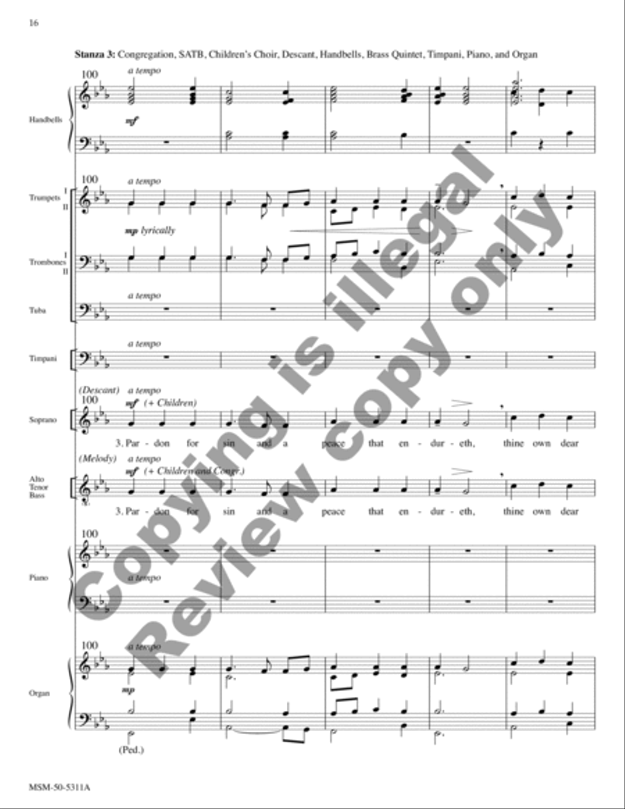 Great Is Thy Faithfulness (Full Score) Choir scores gallery preview page 23