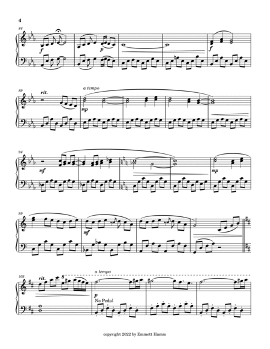 Painted Rhapsody Piano Solo scores gallery preview page 4