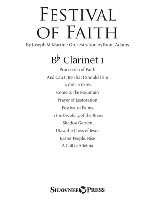 Book cover for Festival of Faith - Bb Clarinet 1