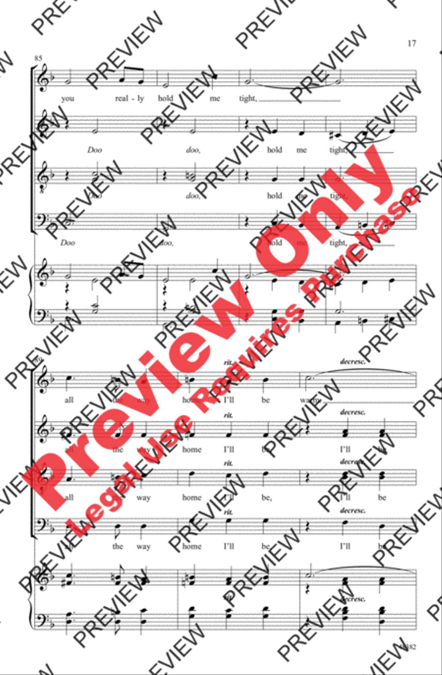 Let It Snow! Let It Snow! Let It Snow! 4-Part scores gallery preview page 17