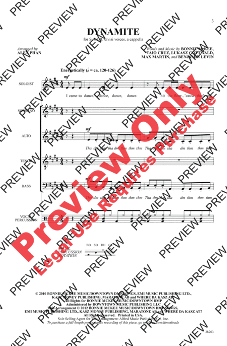 Dynamite 4-Part scores gallery preview page 3