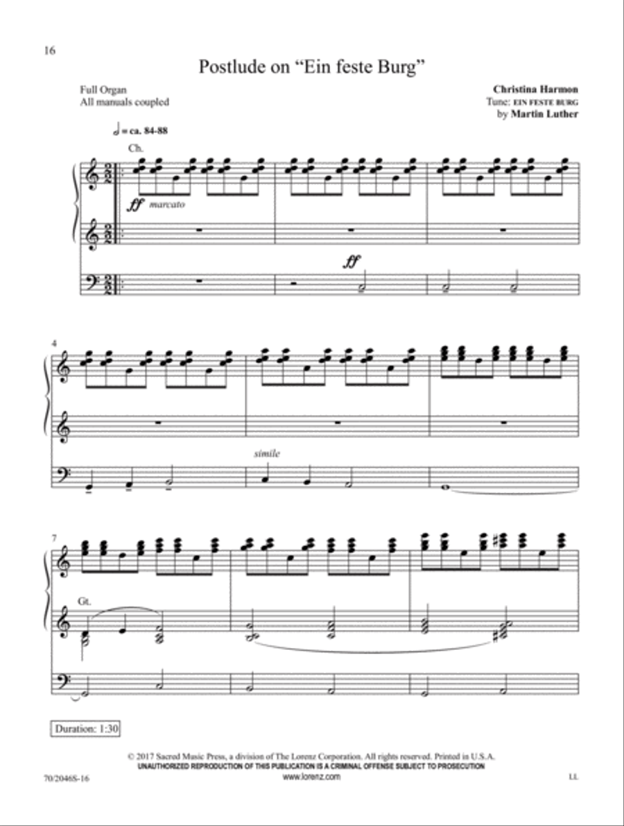 Joyful, Joyful Organ Solo scores gallery preview page 7
